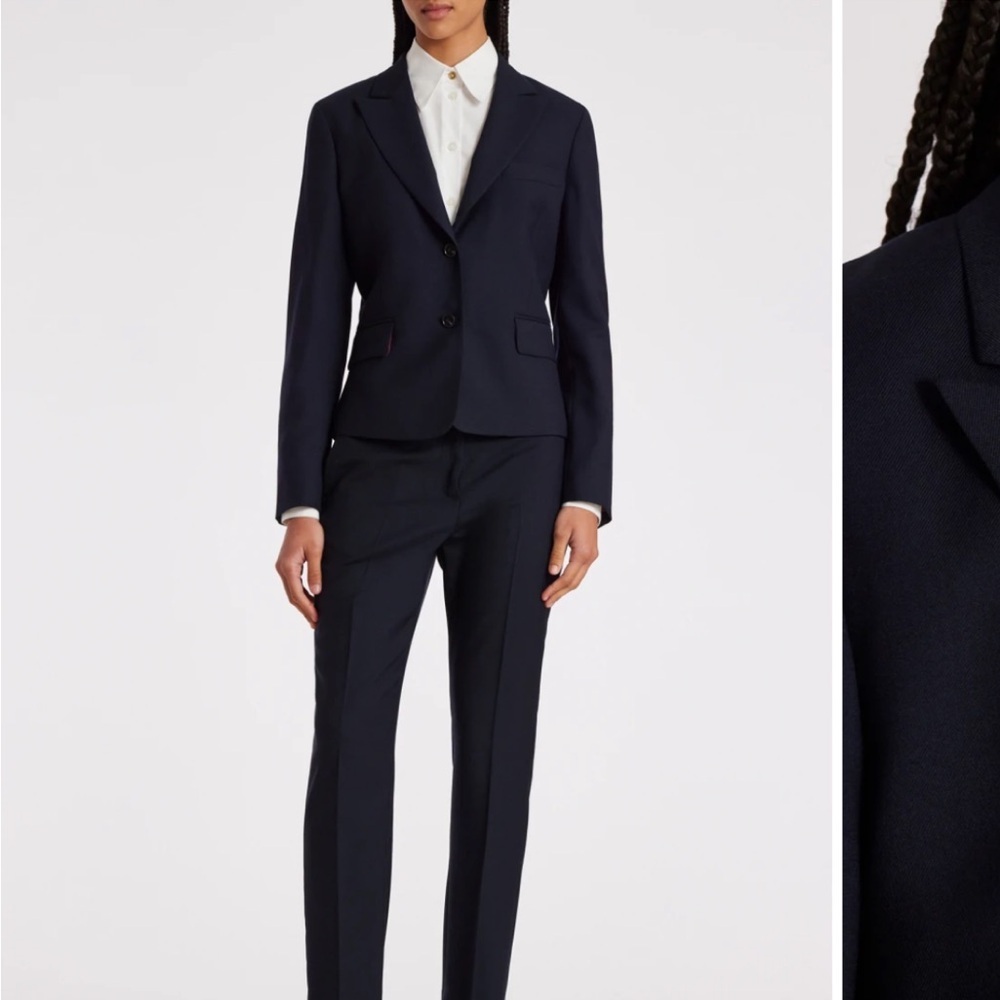 • Paul Smith • Women’s Black “A Suit To Travel In' Wool Blazer Size 40 / US 4